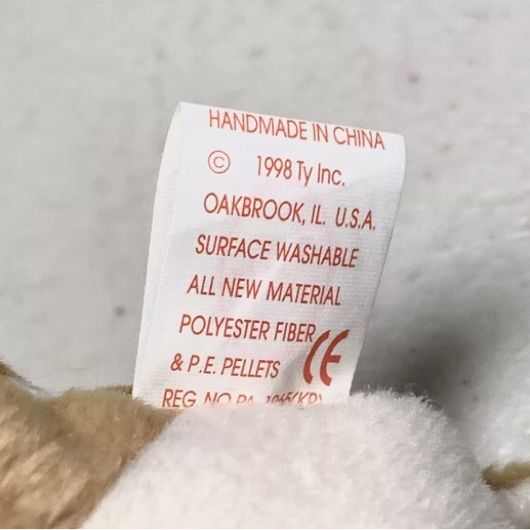 *WHISPER spotted Deer Fawn, Ty Beanie Babies,Hangtag attached,Tag Errors,Vintage - Picture 10 of 10